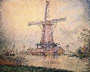 Paul Signac Dutch Mill at Edam France oil painting artist